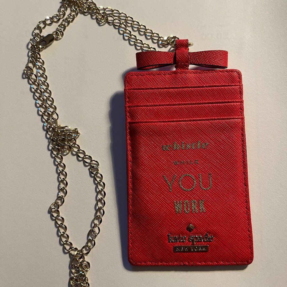 Kate Spade Id and card lanyard